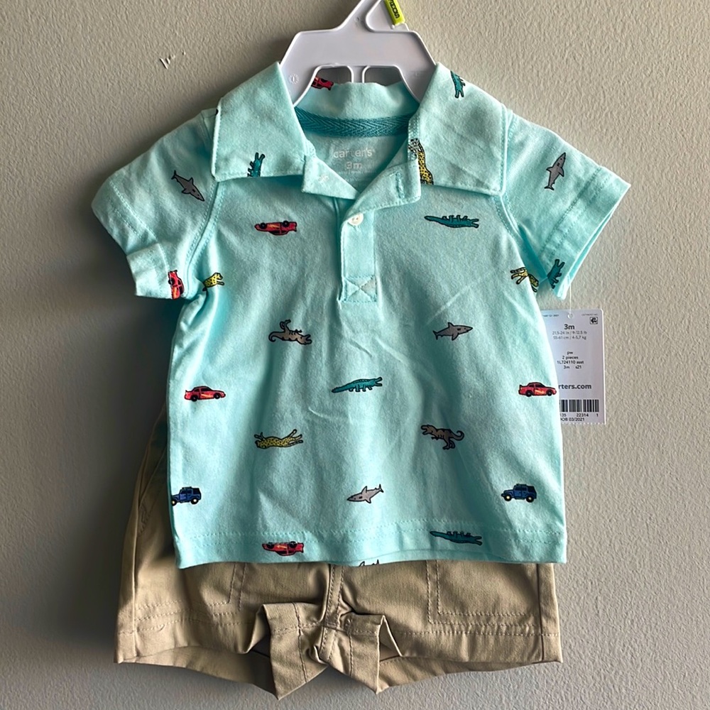 ADORABLE 3 MONTH OLD 2 PC SET.